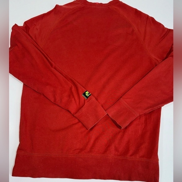 Nike Mens Track And Field Crewneck Sweatshirt Orange Large - Picture 6 of 8
